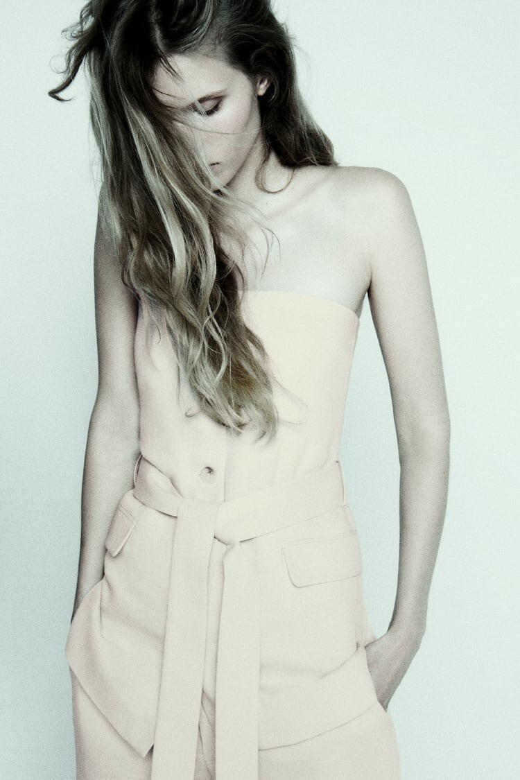 Ida Heiner featured in  the Zara lookbook for Pre-Fall 2023