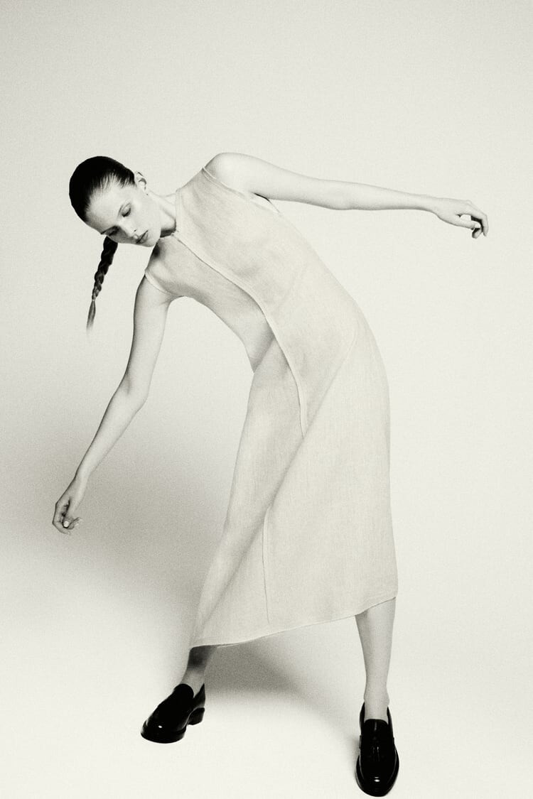 Ida Heiner featured in  the Zara lookbook for Pre-Fall 2023