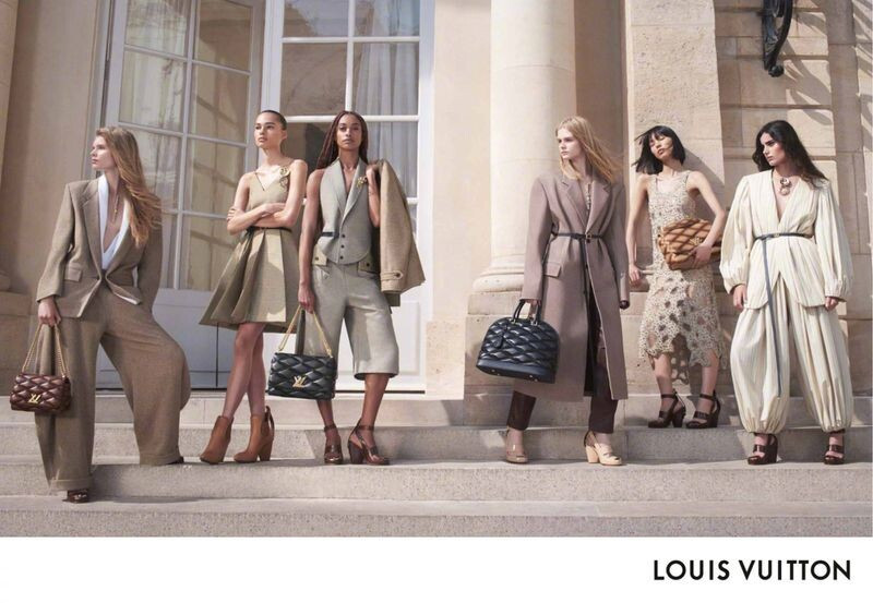 Ida Heiner featured in  the Louis Vuitton advertisement for Autumn/Winter 2023