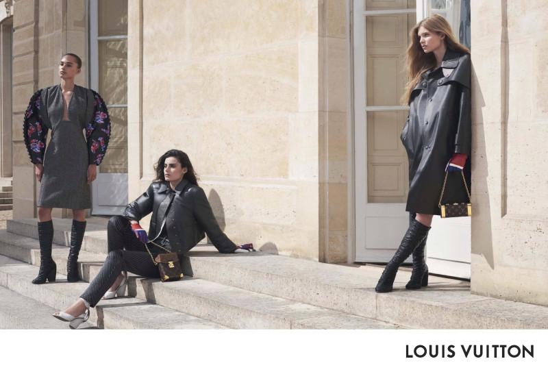 Ida Heiner featured in  the Louis Vuitton advertisement for Autumn/Winter 2023