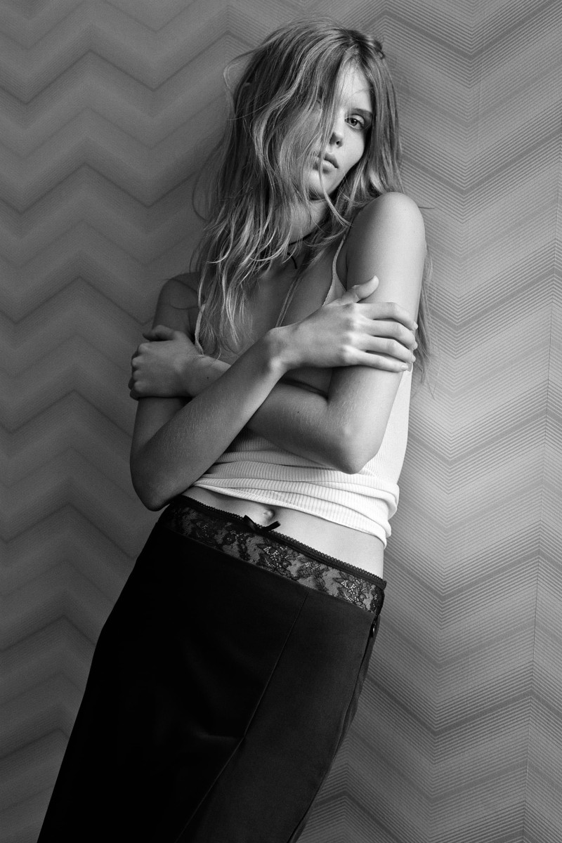 Ida Heiner featured in  the Zara advertisement for Winter 2023