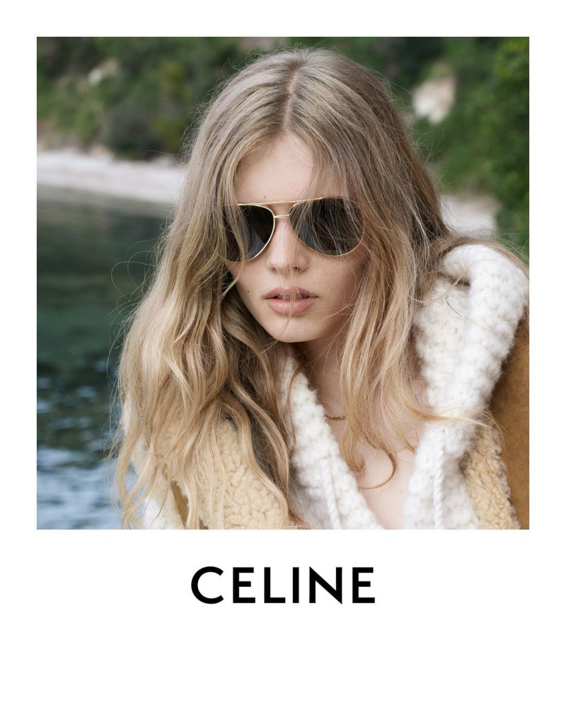 Ida Heiner featured in  the Celine advertisement for Resort 2024