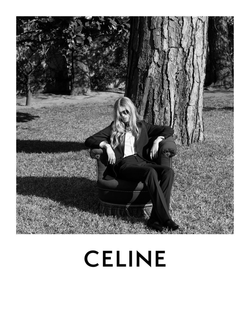 Ida Heiner featured in  the Celine advertisement for Resort 2024