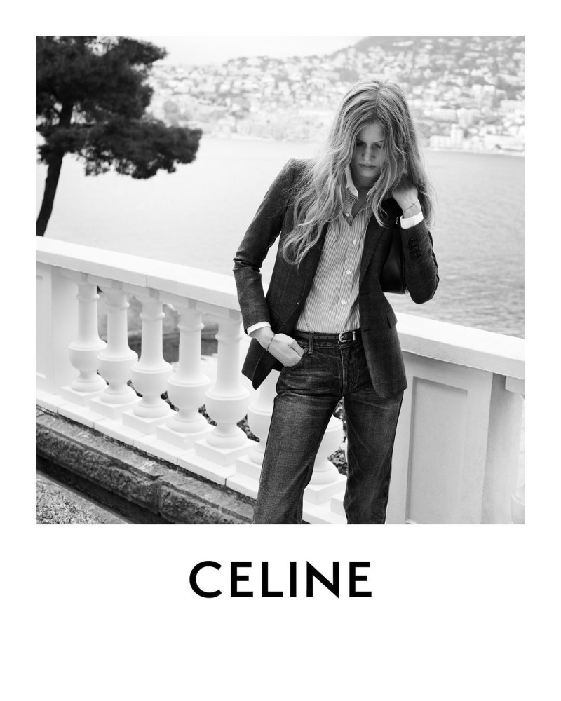 Ida Heiner featured in  the Celine advertisement for Resort 2024