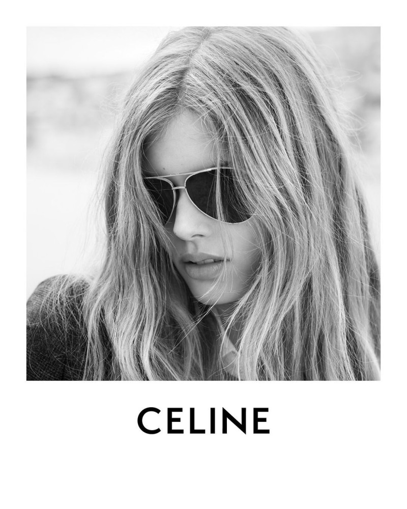 Ida Heiner featured in  the Celine advertisement for Resort 2024