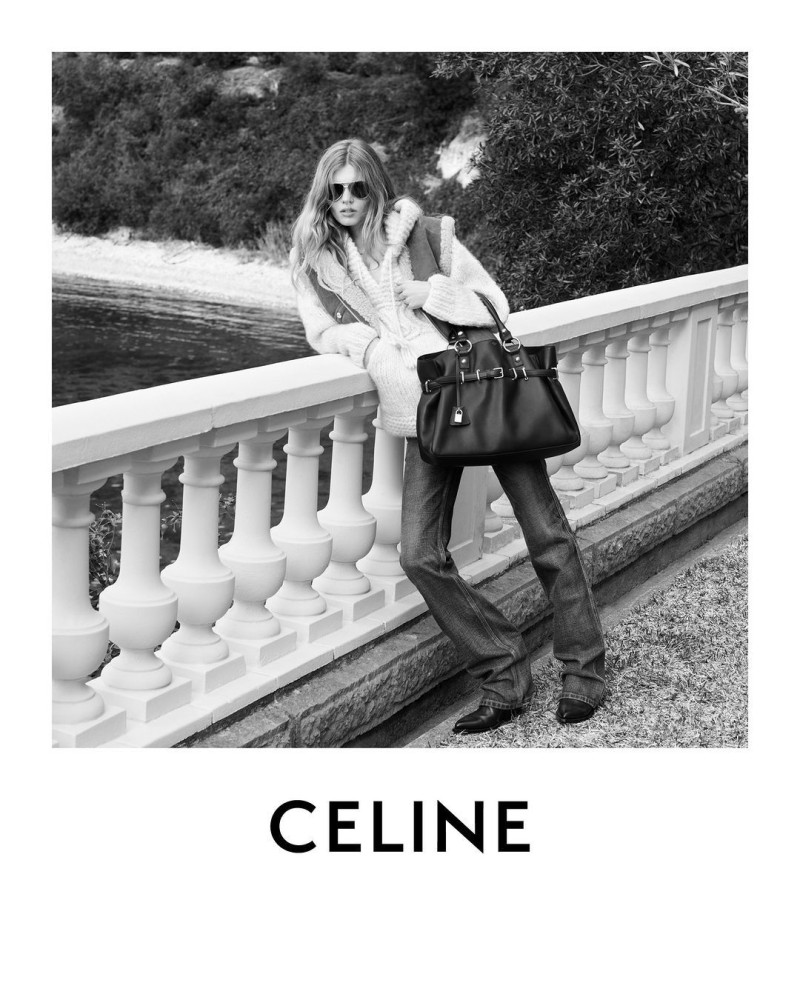 Ida Heiner featured in  the Celine advertisement for Resort 2024