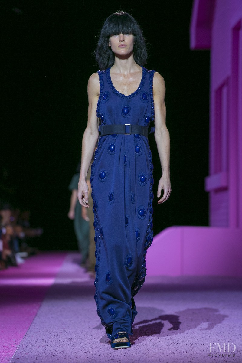 Hilary Rhoda featured in  the Marc Jacobs fashion show for Spring/Summer 2015