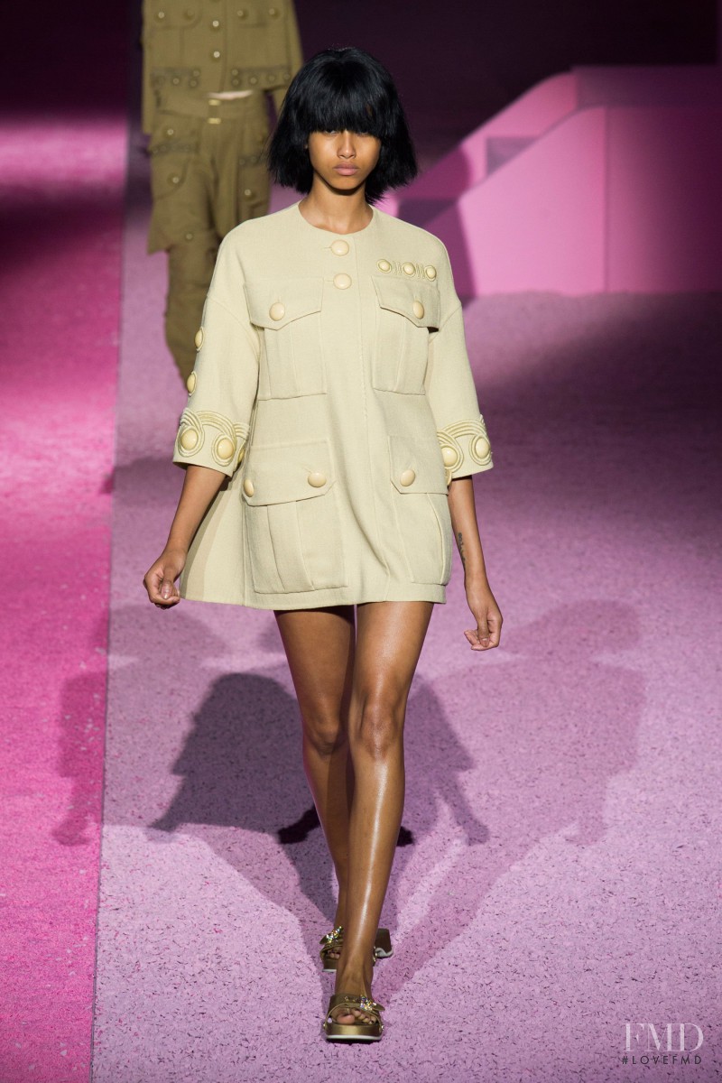 Imaan Hammam featured in  the Marc Jacobs fashion show for Spring/Summer 2015