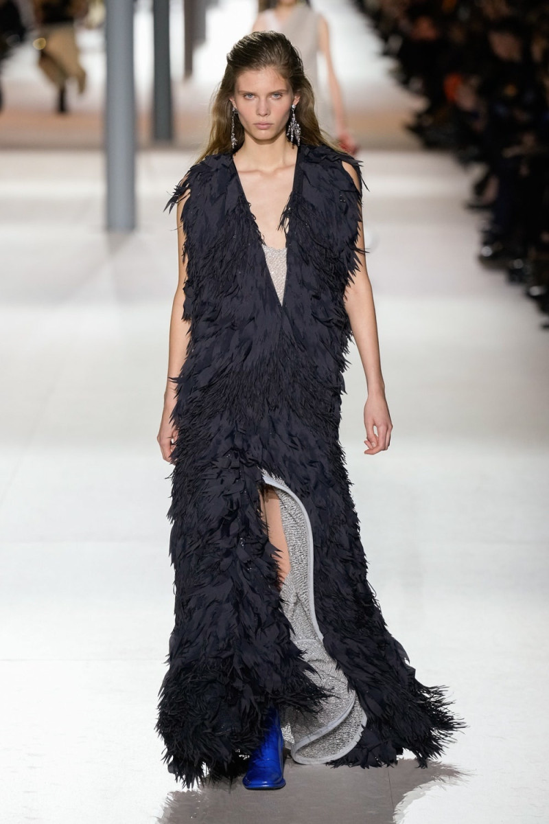Ida Heiner featured in  the Louis Vuitton fashion show for Autumn/Winter 2024