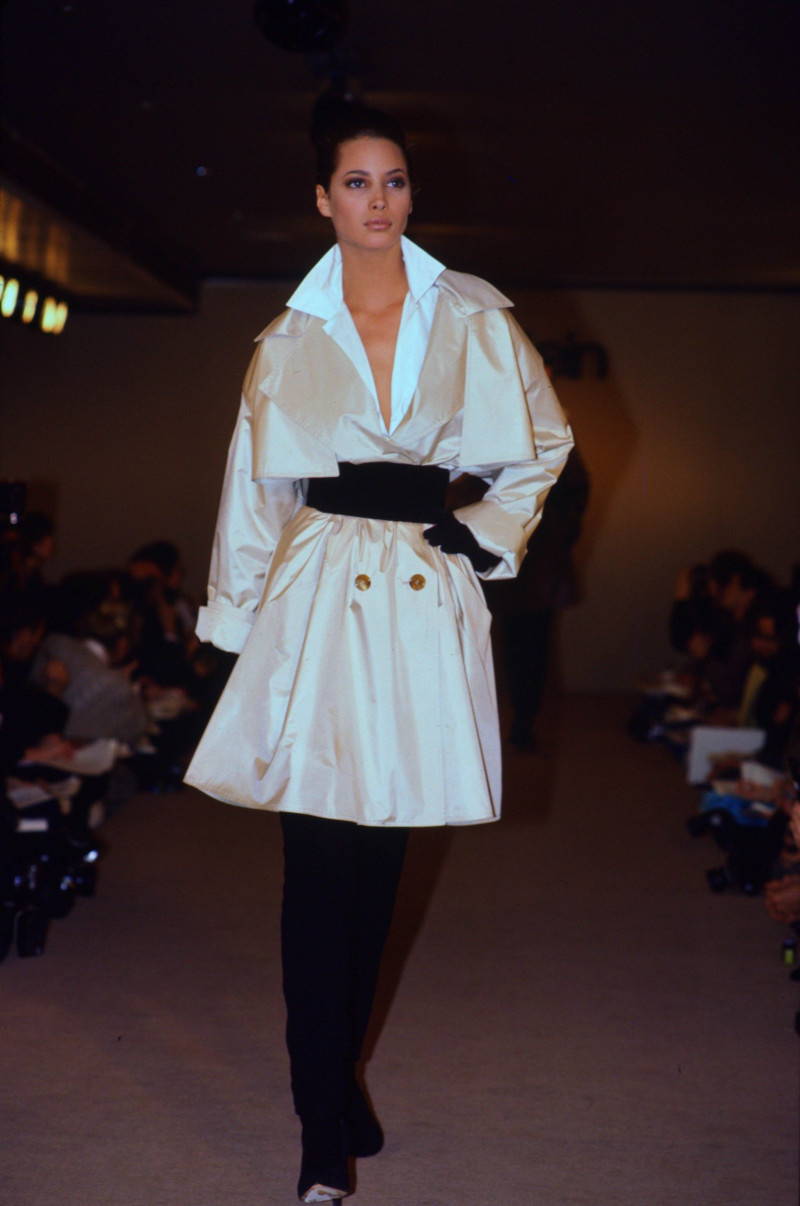 Christy Turlington featured in  the Calvin Klein fashion show for Autumn/Winter 1987