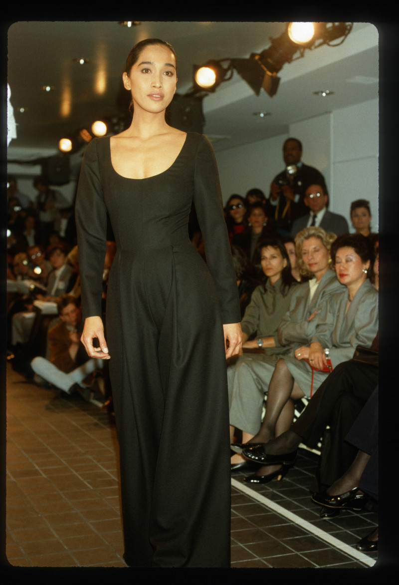 Anna Bayle featured in  the Michael Kors Collection fashion show for Autumn/Winter 1988