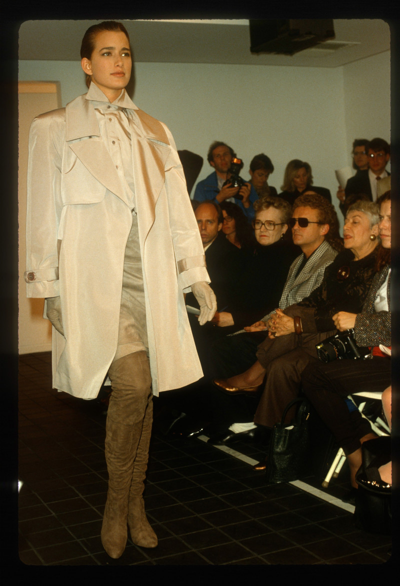 Suzanne Lanza featured in  the Michael Kors Collection fashion show for Autumn/Winter 1988