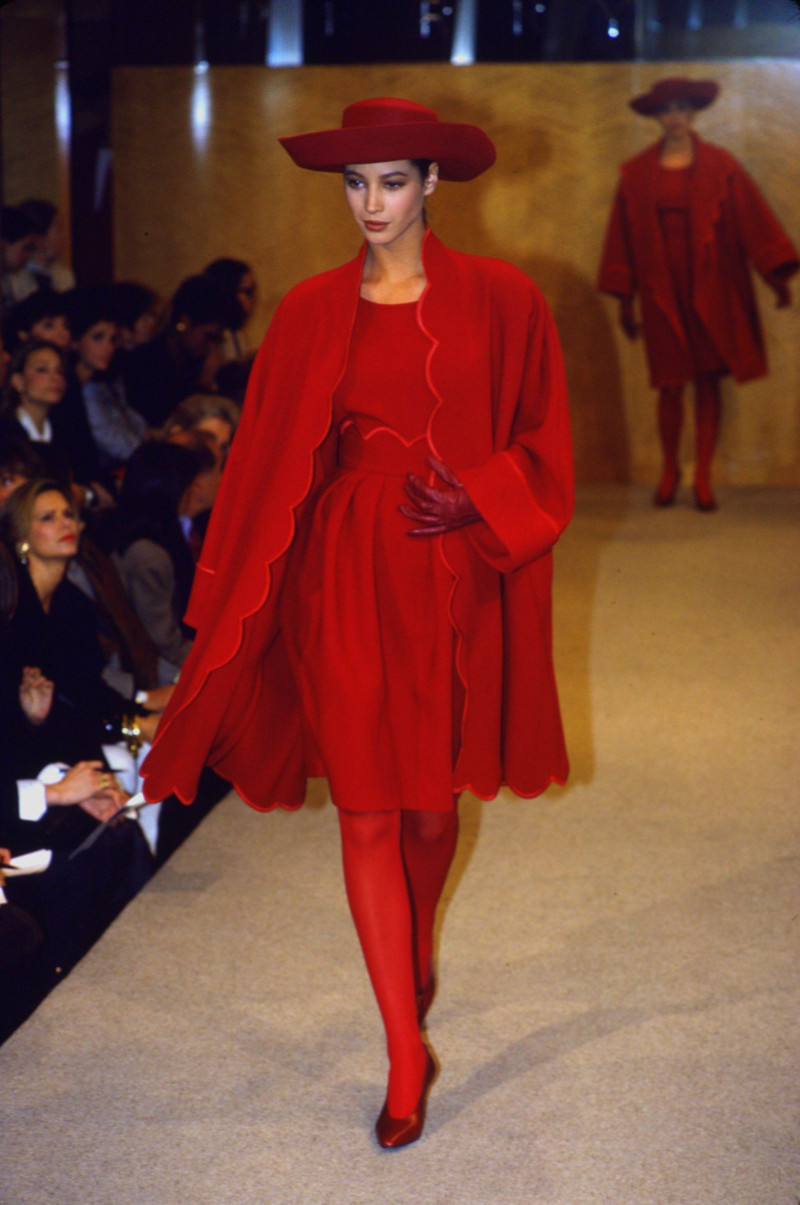 Christy Turlington featured in  the Perry Ellis fashion show for Autumn/Winter 1988