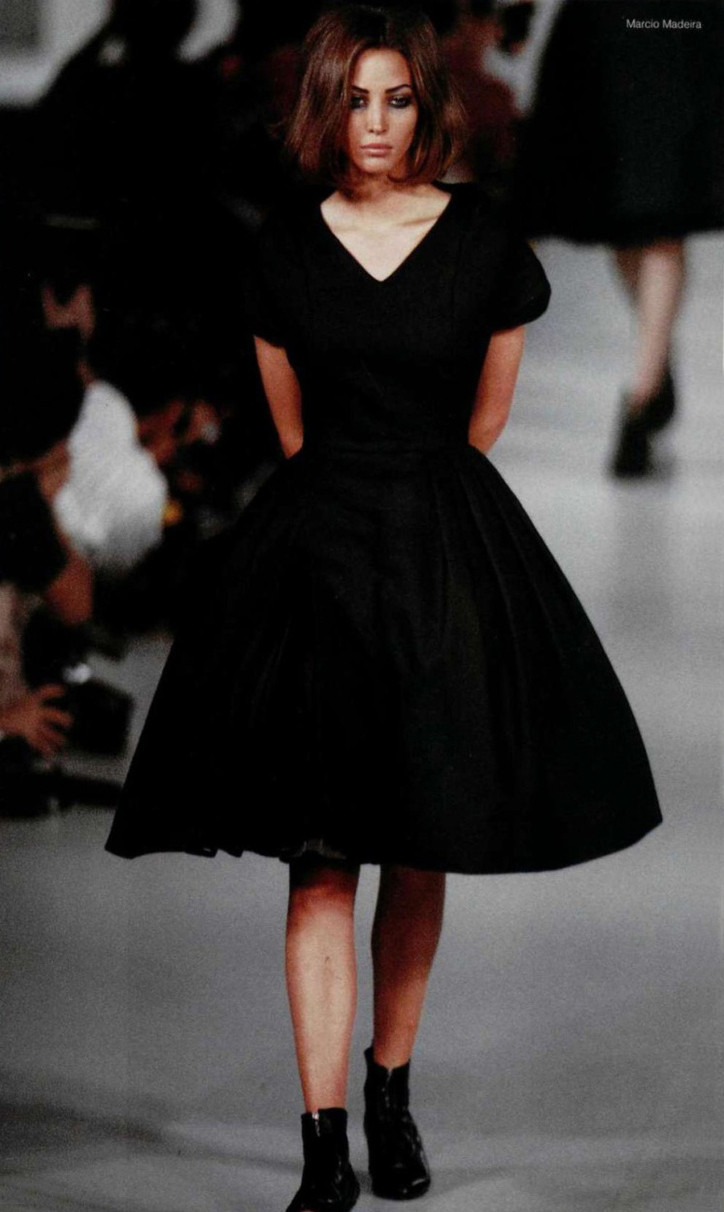 Christy Turlington featured in  the John Galliano fashion show for Autumn/Winter 1990