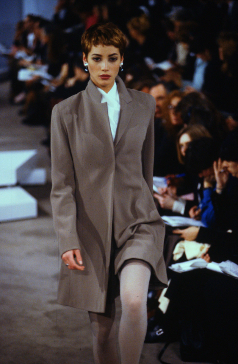 Christy Turlington featured in  the Donna Karan New York fashion show for Autumn/Winter 1990