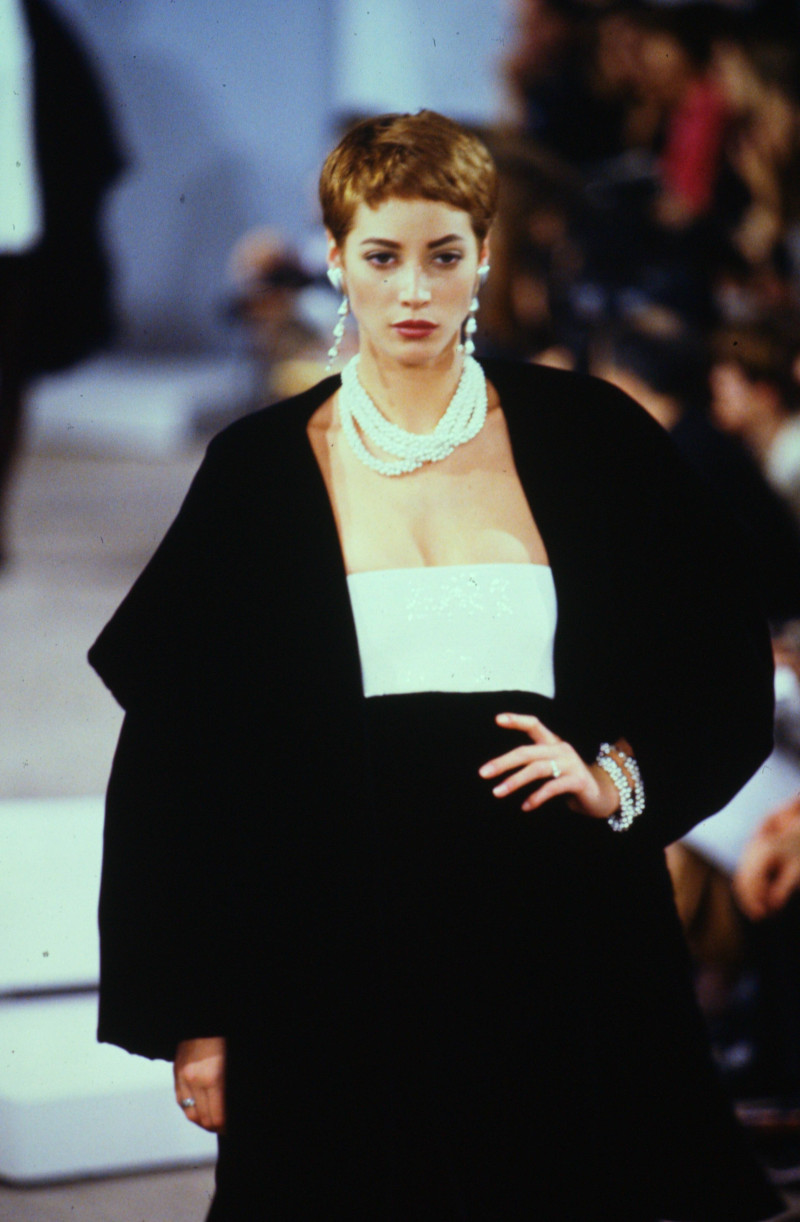 Christy Turlington featured in  the Donna Karan New York fashion show for Autumn/Winter 1990