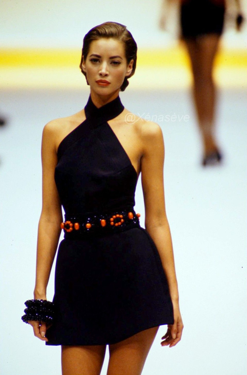 Christy Turlington featured in  the Genny fashion show for Spring/Summer 1990