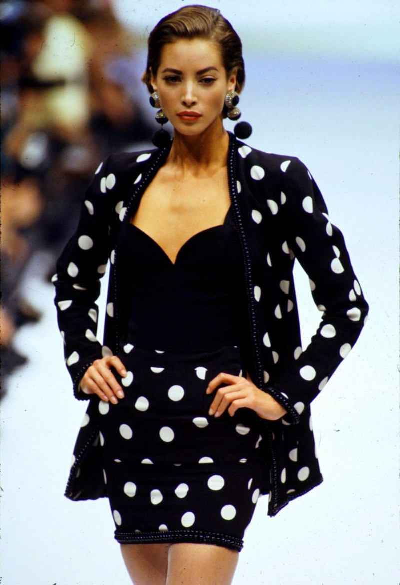 Christy Turlington featured in  the Genny fashion show for Spring/Summer 1990