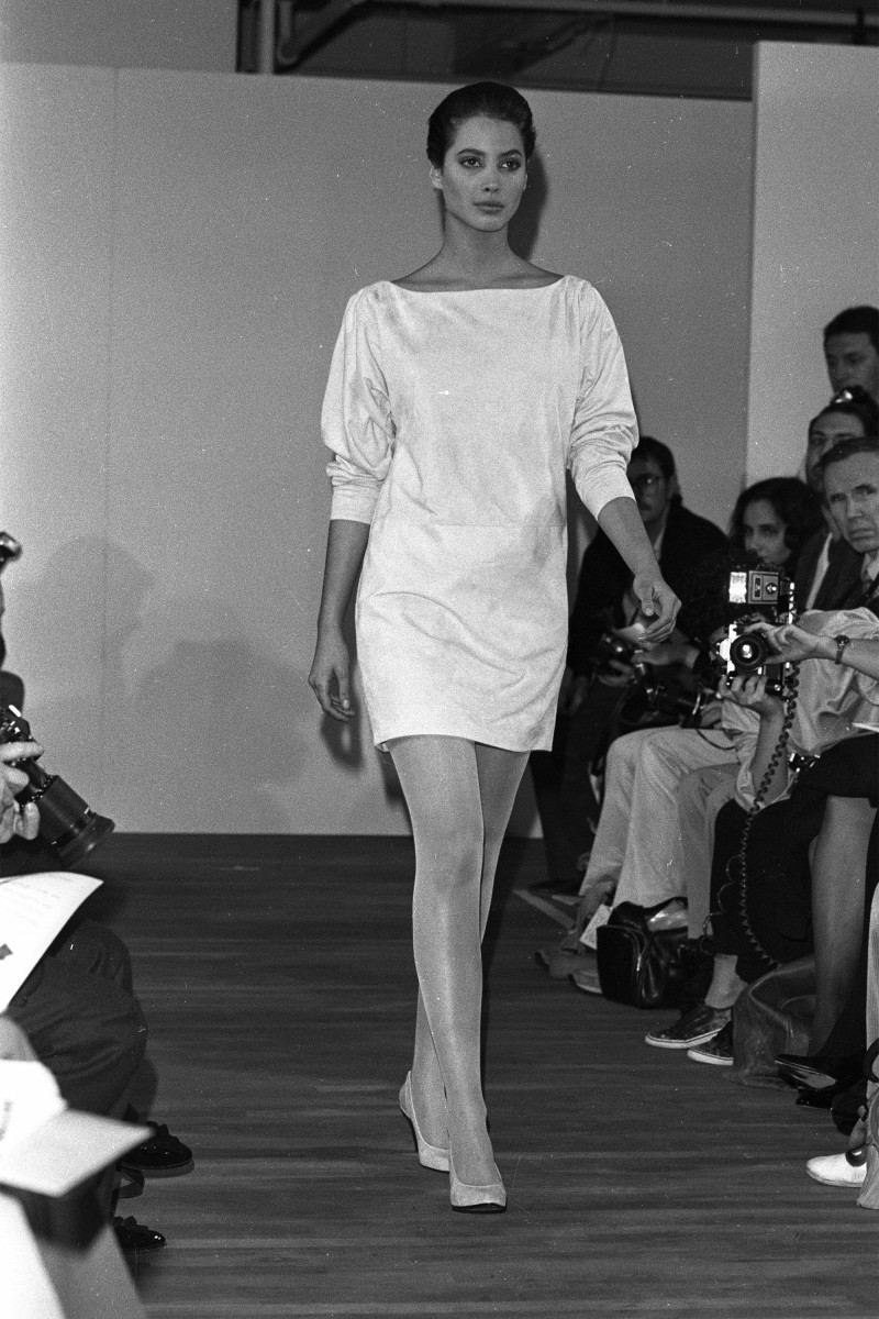 Christy Turlington featured in  the Michael Kors Collection fashion show for Spring/Summer 1990