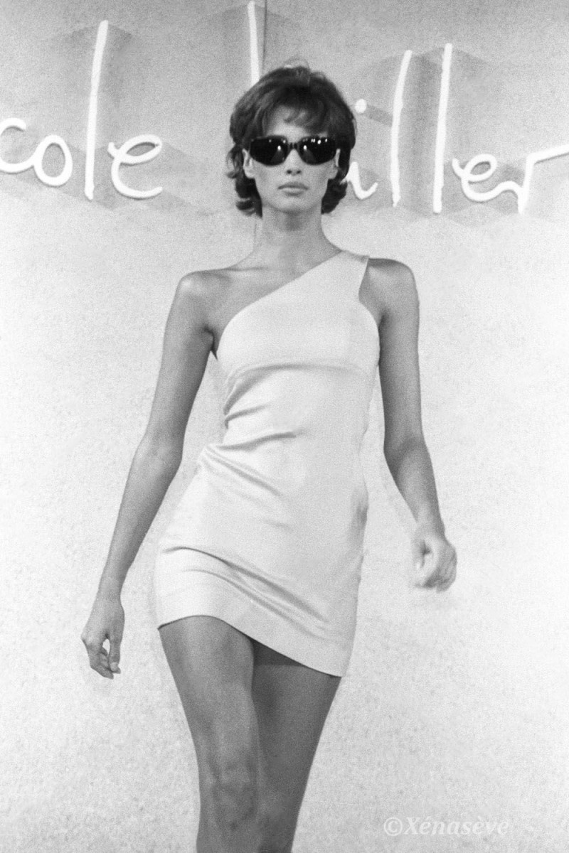 Christy Turlington featured in  the Nicole Miller fashion show for Spring/Summer 1990