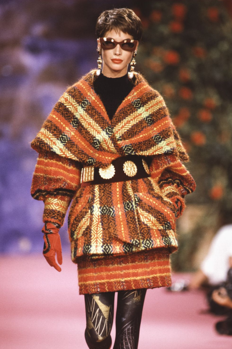 Christy Turlington featured in  the Nina Ricci fashion show for Autumn/Winter 1990