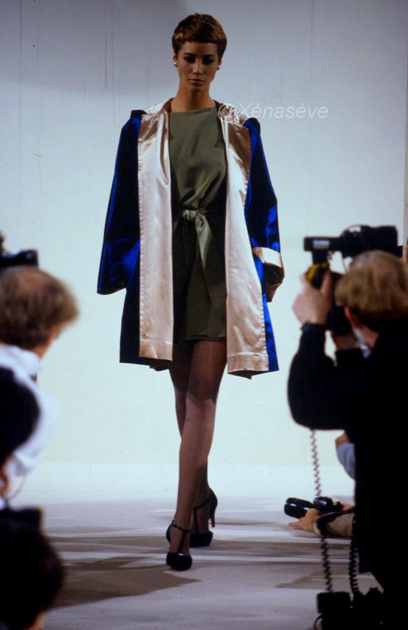 Christy Turlington featured in  the Perry Ellis fashion show for Autumn/Winter 1990