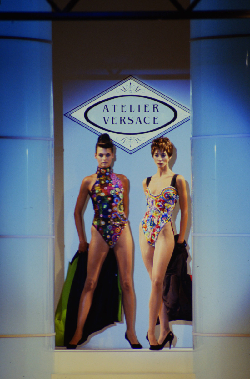 Christy Turlington featured in  the Atelier Versace fashion show for Autumn/Winter 1990