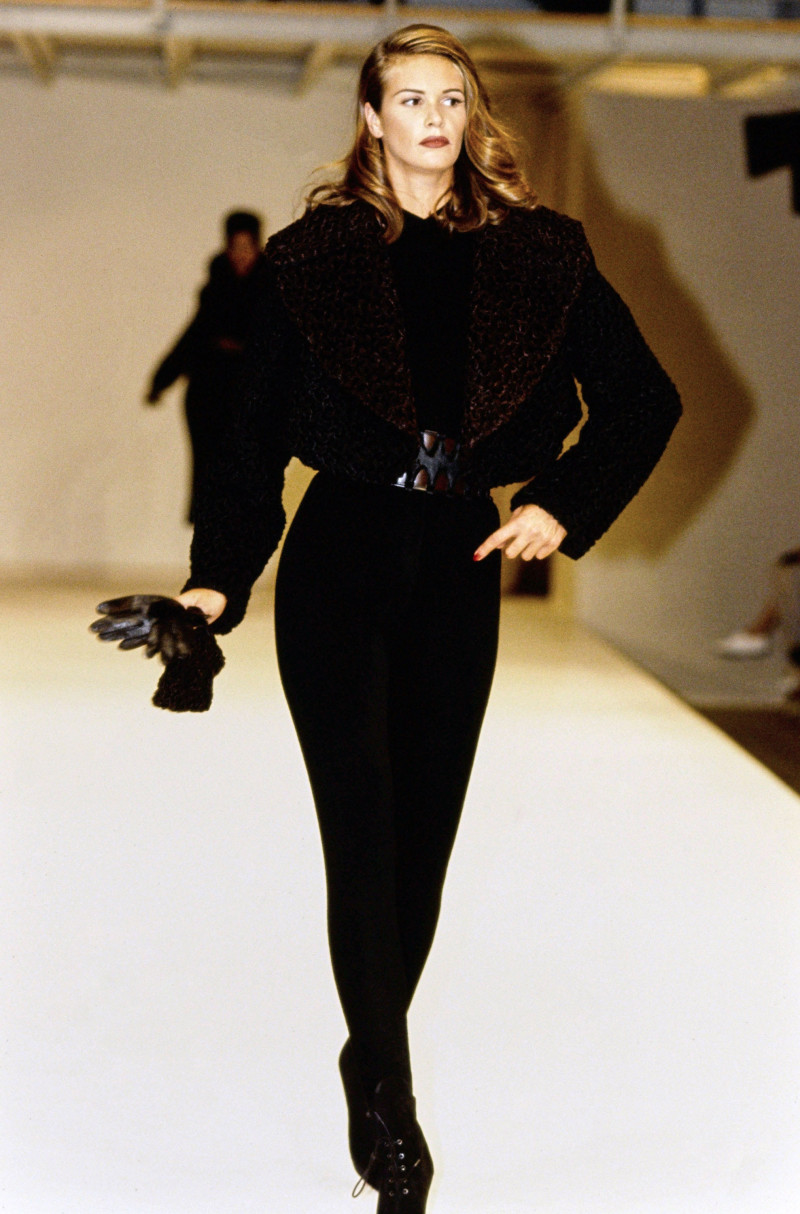 Elle Macpherson featured in  the Alaia fashion show for Autumn/Winter 1991