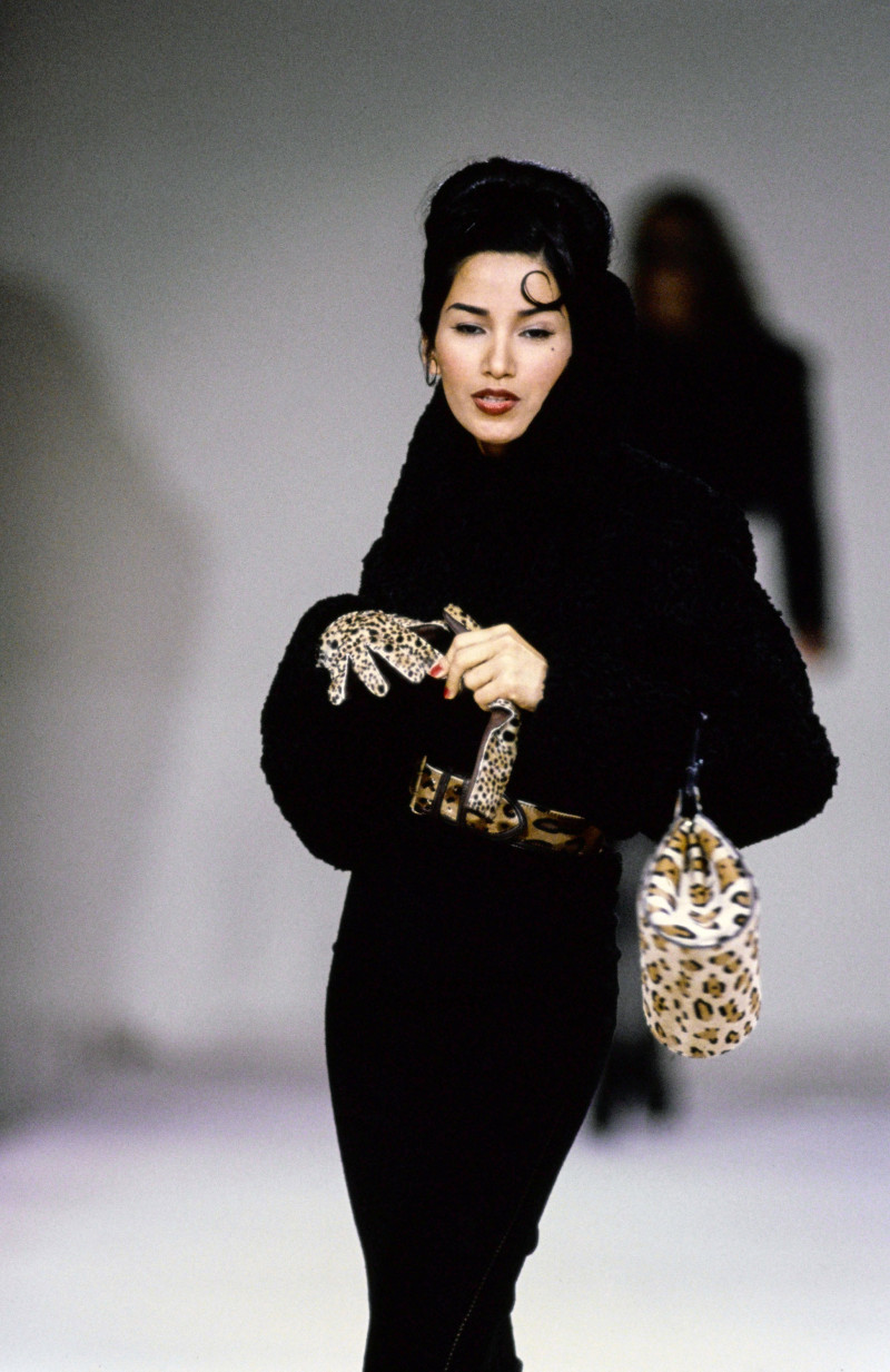 Gurmit Kaur featured in  the Alaia fashion show for Autumn/Winter 1991