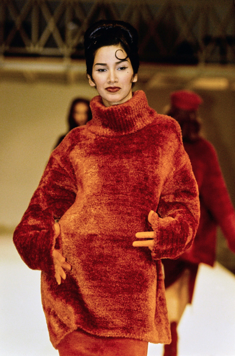 Gurmit Kaur featured in  the Alaia fashion show for Autumn/Winter 1991