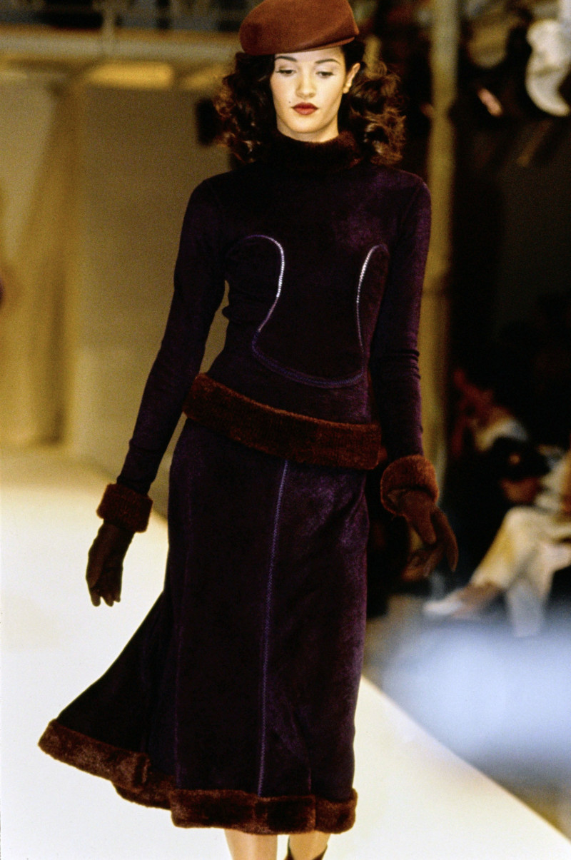 Claudia Mason featured in  the Alaia fashion show for Autumn/Winter 1991