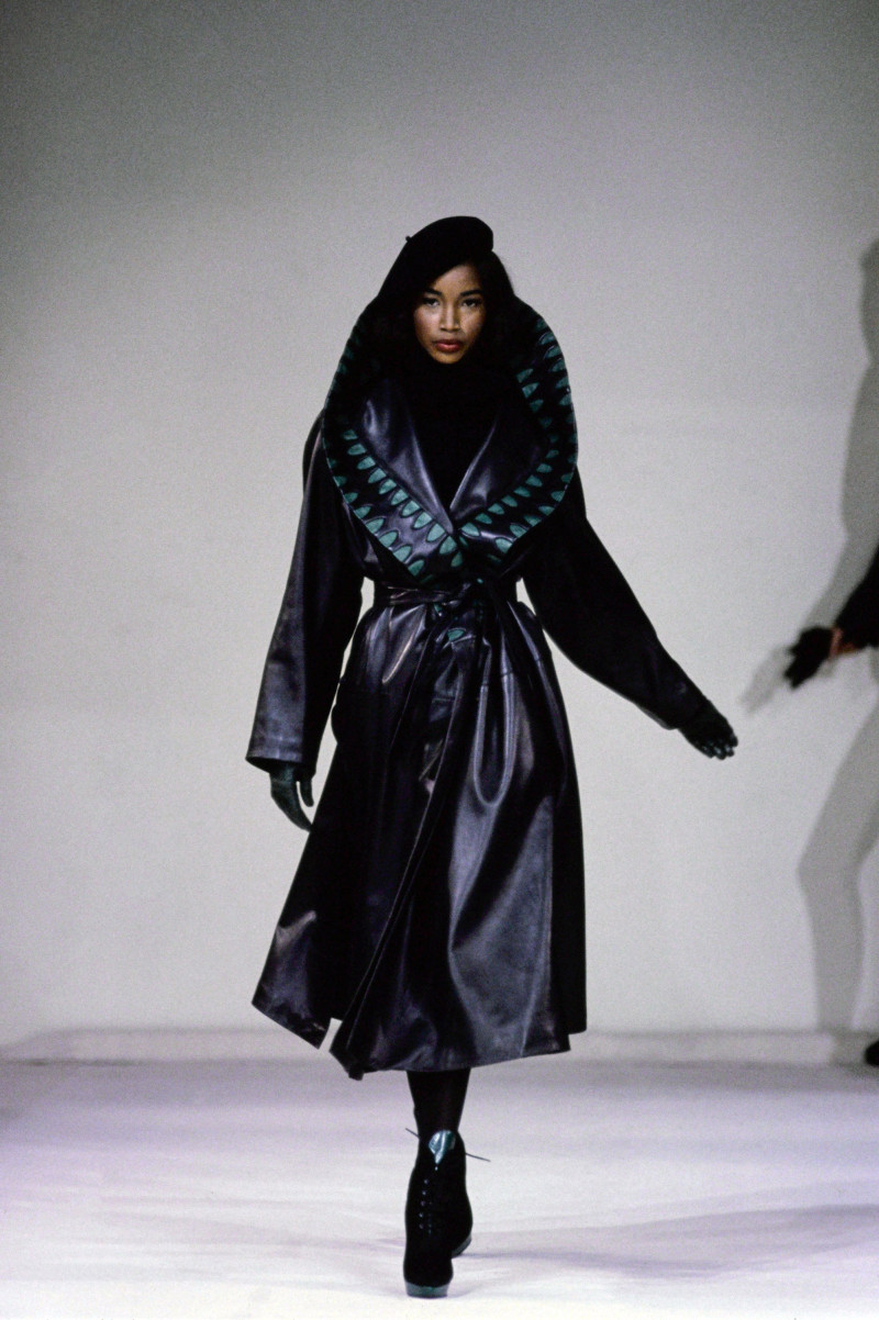 Beverly Peele featured in  the Alaia fashion show for Autumn/Winter 1991