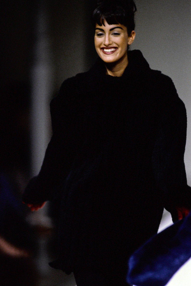 Yasmeen Ghauri featured in  the Alaia fashion show for Autumn/Winter 1991