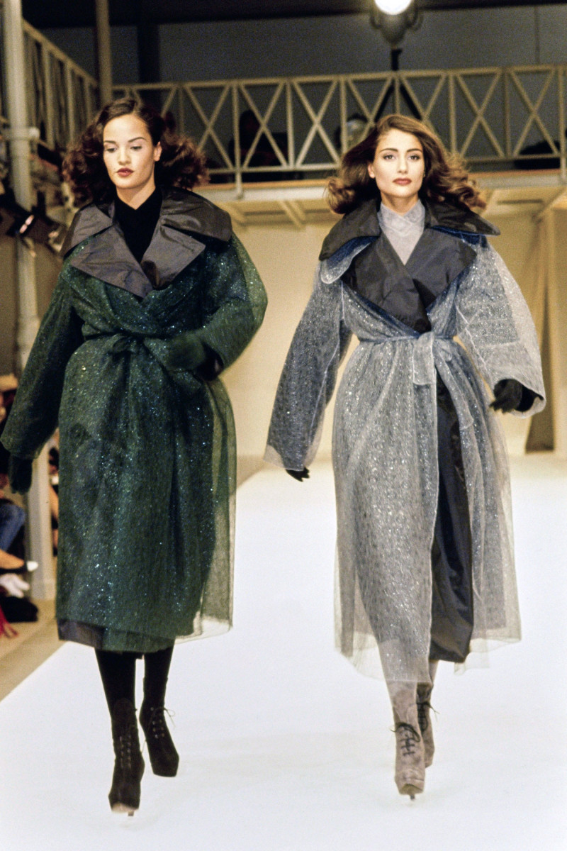 Claudia Mason featured in  the Alaia fashion show for Autumn/Winter 1991