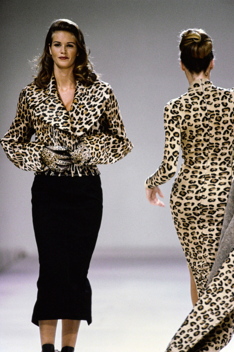 Elle Macpherson featured in  the Alaia fashion show for Autumn/Winter 1991