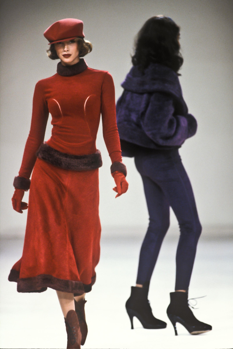 Christy Turlington featured in  the Alaia fashion show for Autumn/Winter 1991