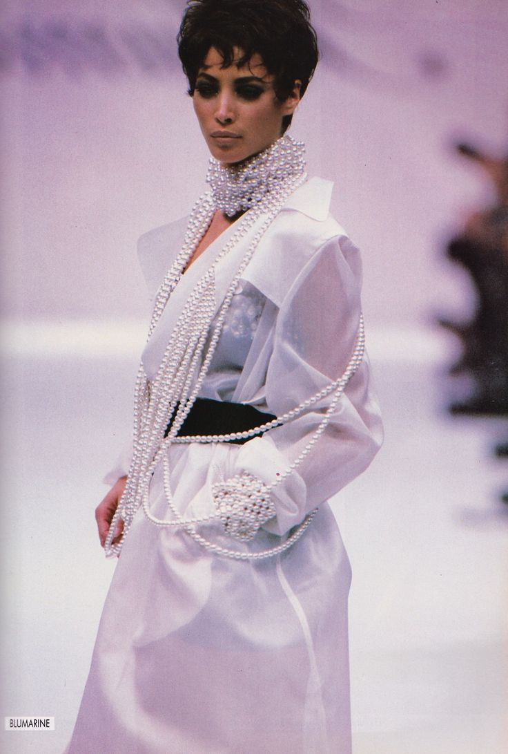 Christy Turlington featured in  the Blumarine fashion show for Spring/Summer 1991