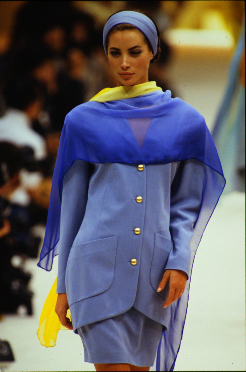 Christy Turlington featured in  the byblos fashion show for Spring/Summer 1991