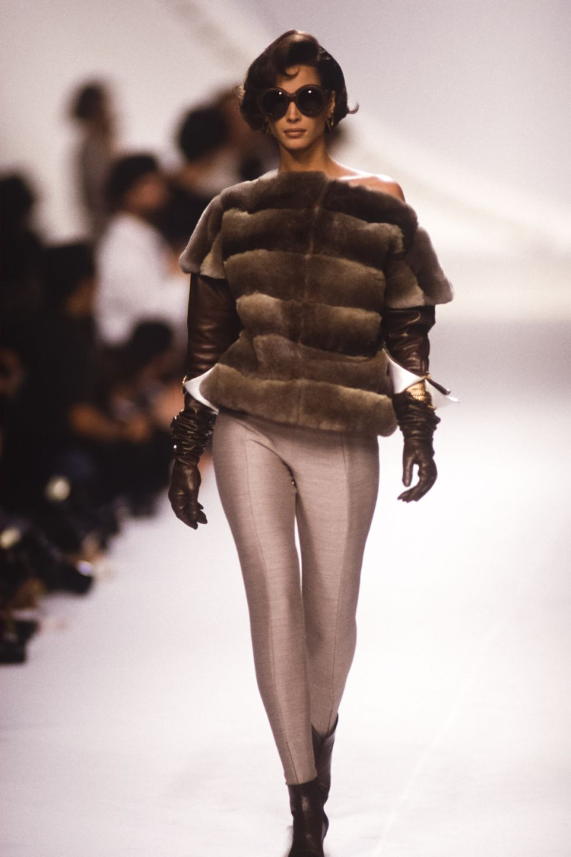 Christy Turlington featured in  the Christian Dior fashion show for Autumn/Winter 1991