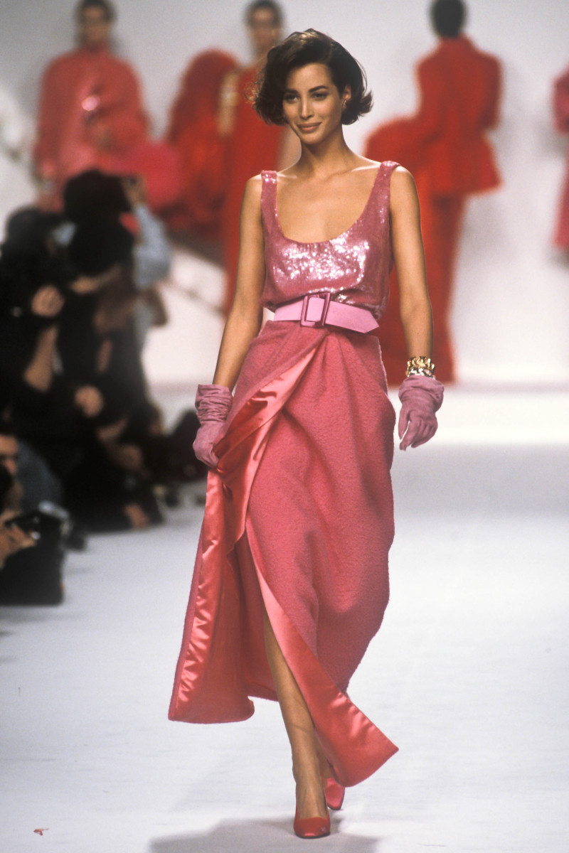 Christy Turlington featured in  the Christian Dior fashion show for Autumn/Winter 1991