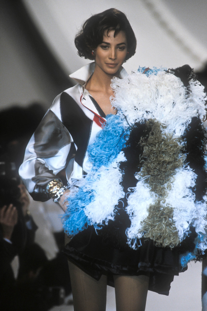 Christy Turlington featured in  the Christian Dior fashion show for Autumn/Winter 1991