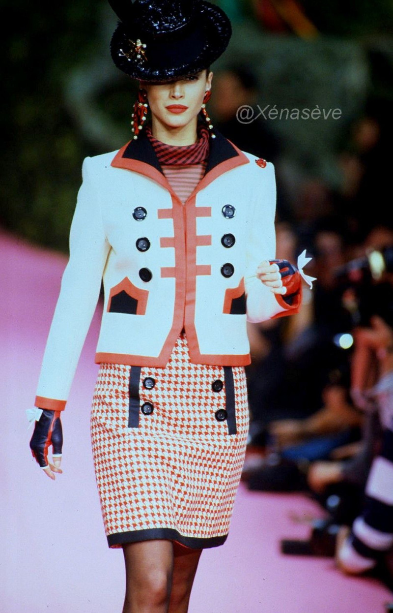 Christy Turlington featured in  the Christian Lacroix Couture fashion show for Spring/Summer 1991