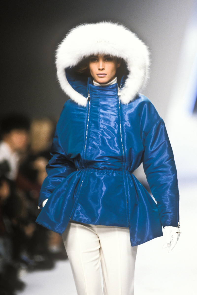 Christy Turlington featured in  the Montana fashion show for Autumn/Winter 1991