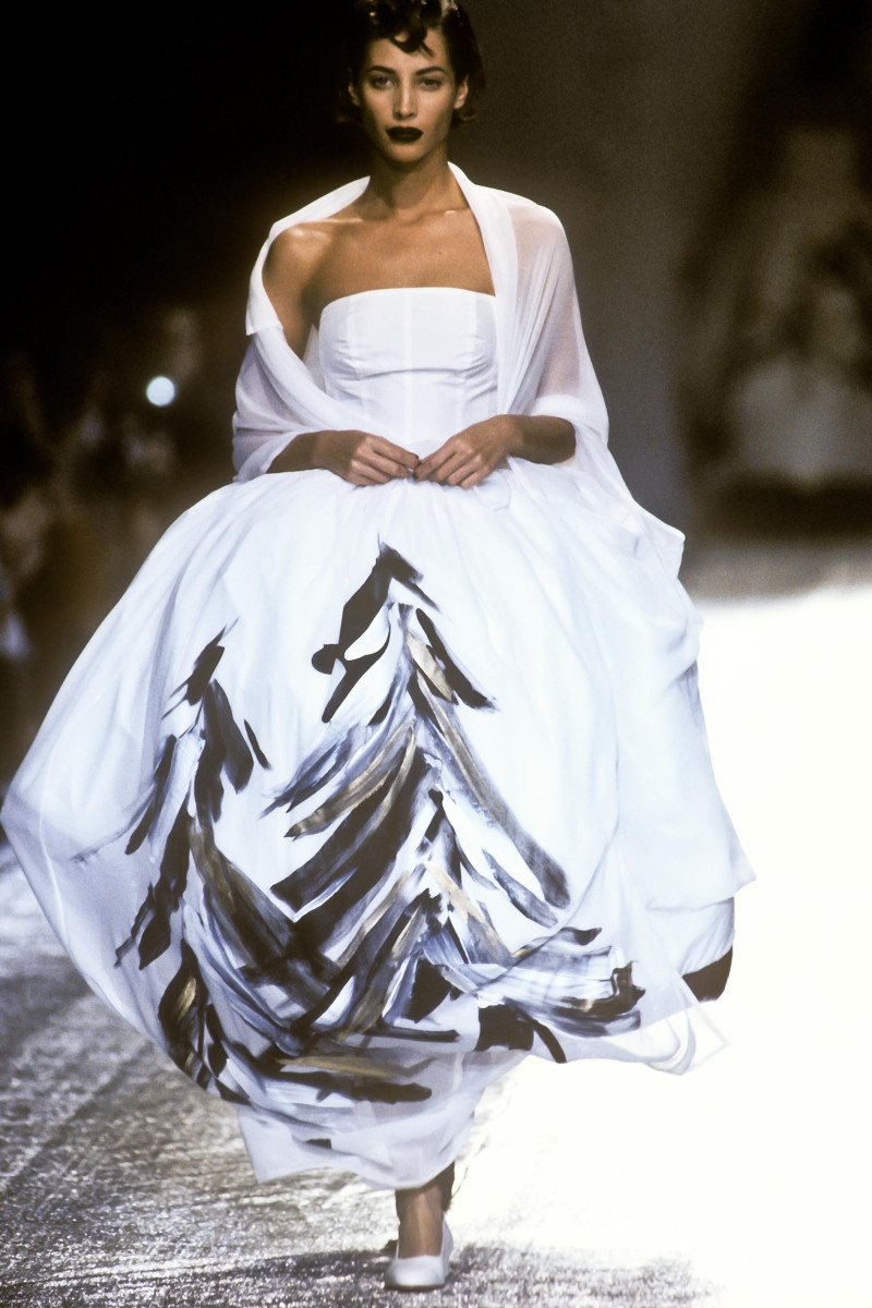 Christy Turlington featured in  the Comme Des Garcons fashion show for Autumn/Winter 1991