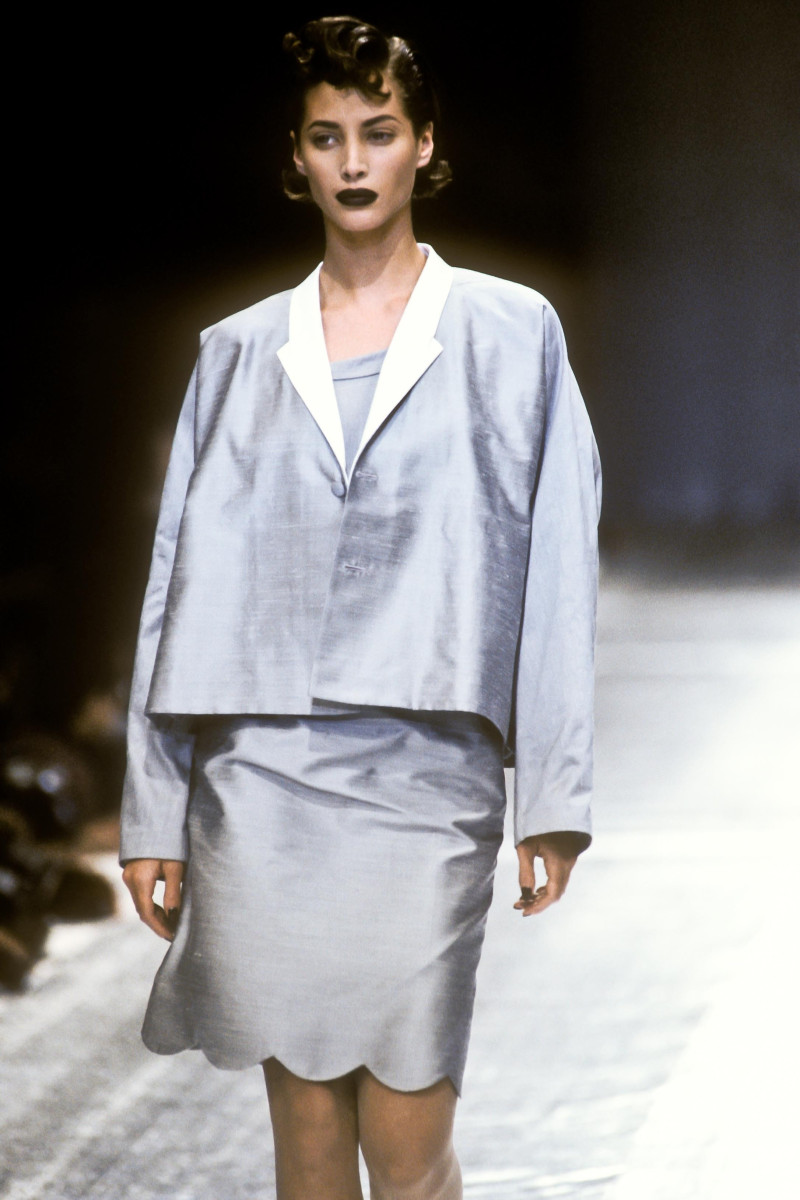 Christy Turlington featured in  the Comme Des Garcons fashion show for Autumn/Winter 1991