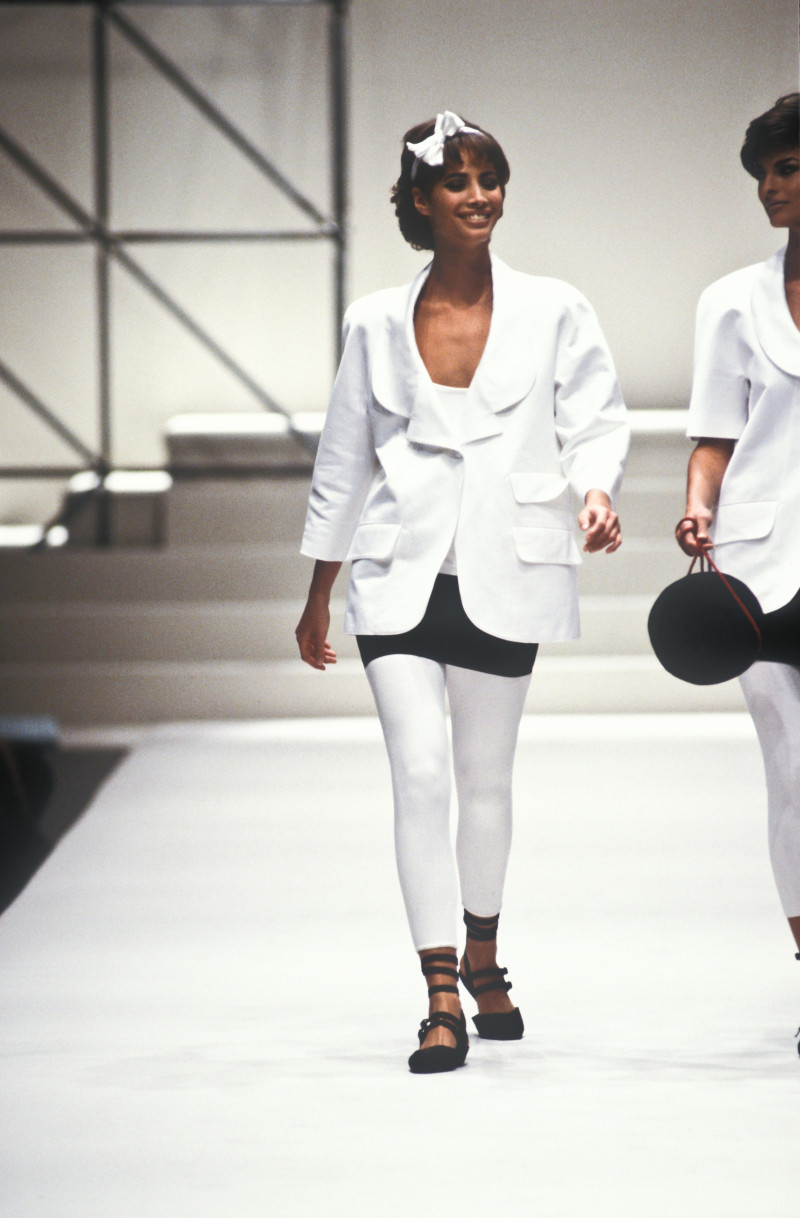 Christy Turlington featured in  the Fendi fashion show for Spring/Summer 1991