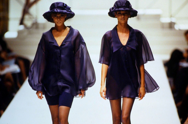 Christy Turlington featured in  the Fendi fashion show for Spring/Summer 1991