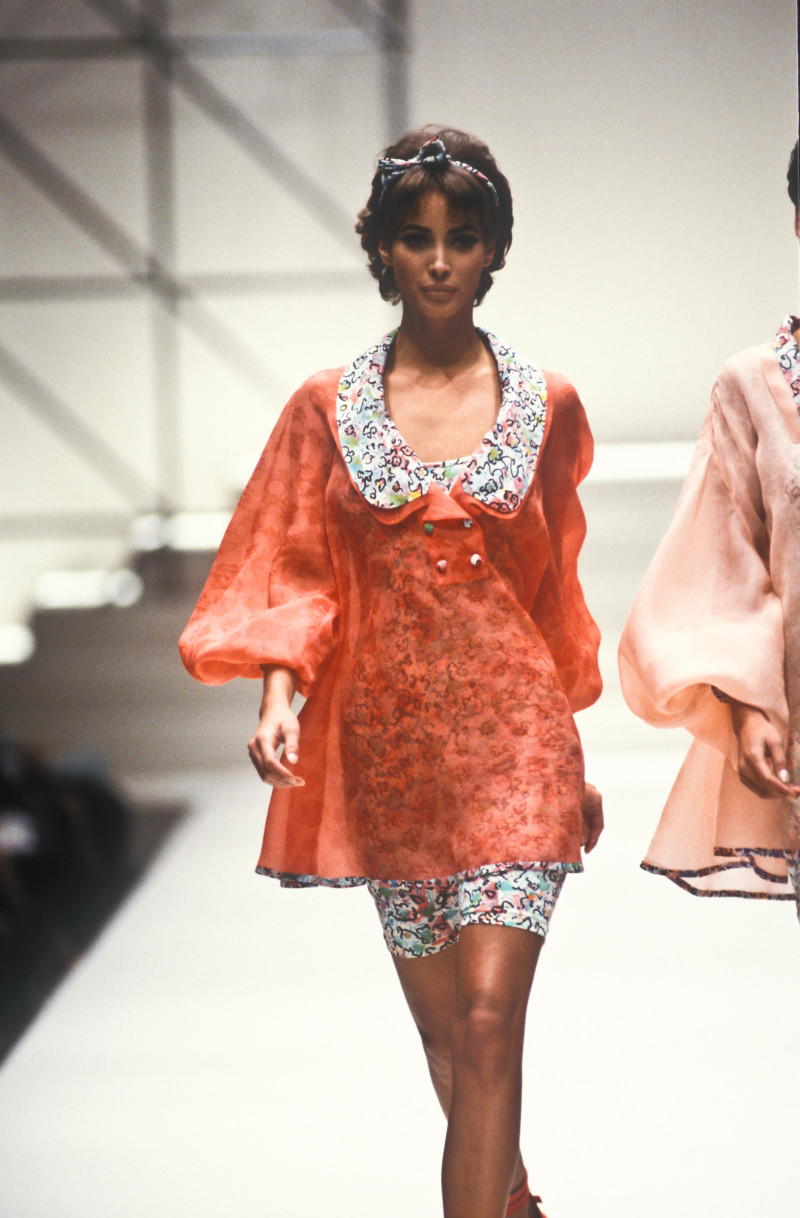 Christy Turlington featured in  the Fendi fashion show for Spring/Summer 1991