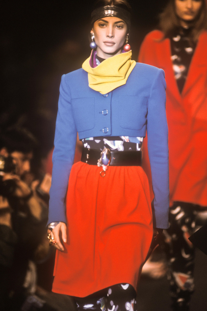 Christy Turlington featured in  the Karl Lagerfeld fashion show for Autumn/Winter 1991