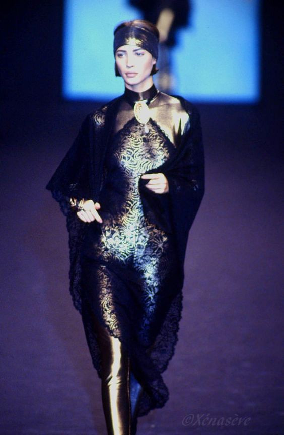 Christy Turlington featured in  the Karl Lagerfeld fashion show for Autumn/Winter 1991